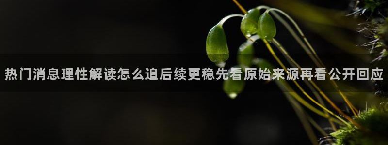 吃瓜:热门消息理性解读怎么追后续更稳先看原始来源再看公开回应